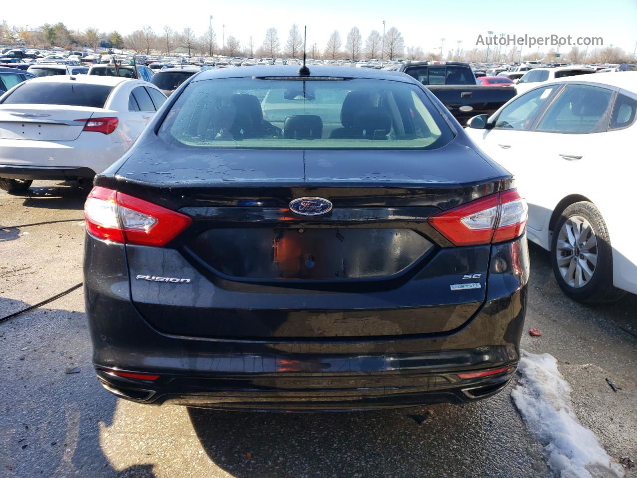 2015 Ford Fusion Se Черный vin: 3FA6P0H96FR204678