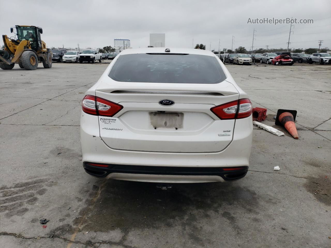 2015 Ford Fusion Se White vin: 3FA6P0H96FR267537