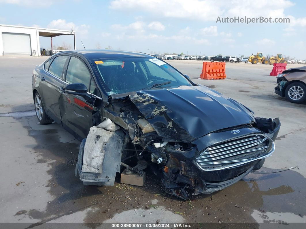 2016 Ford Fusion Se Black vin: 3FA6P0H96GR248021