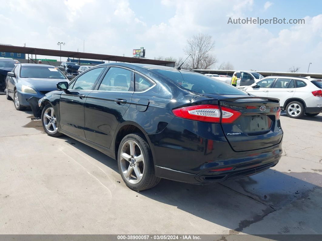 2016 Ford Fusion Se Black vin: 3FA6P0H96GR248021