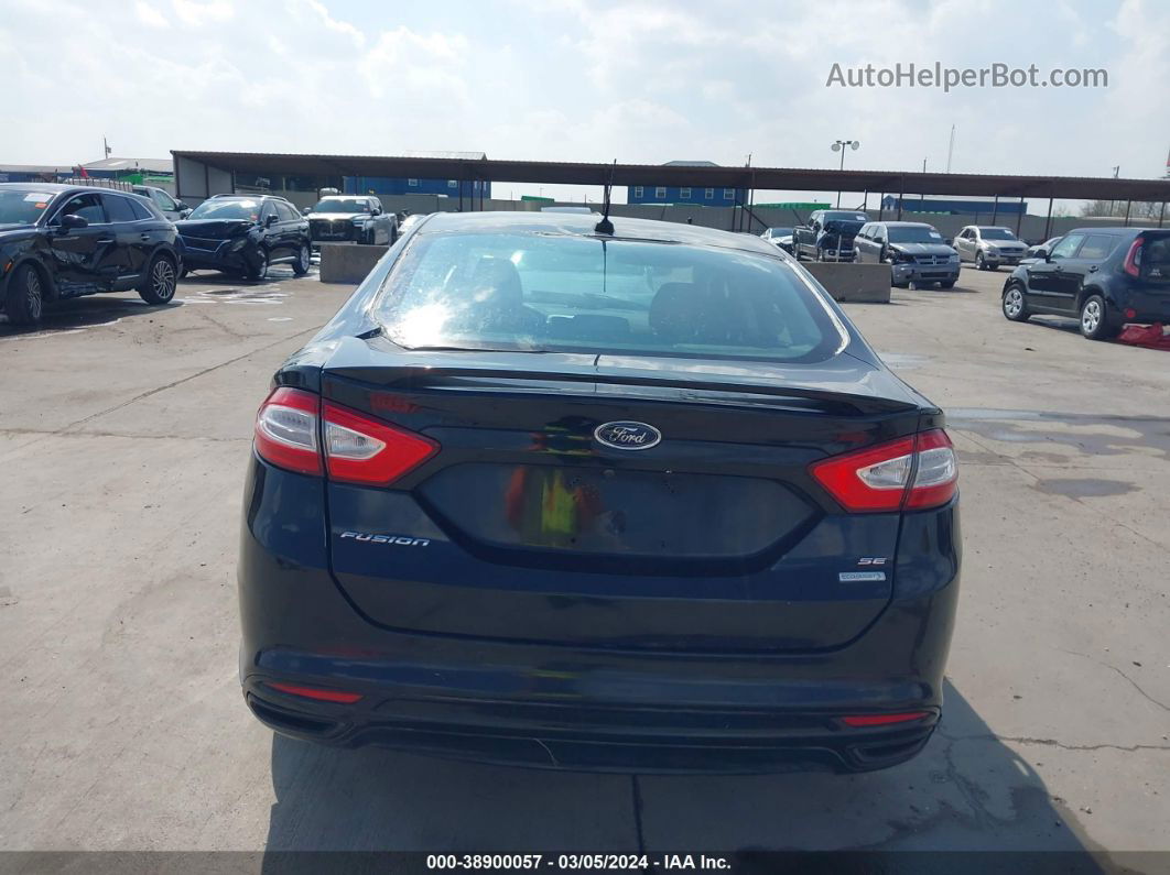 2016 Ford Fusion Se Black vin: 3FA6P0H96GR248021