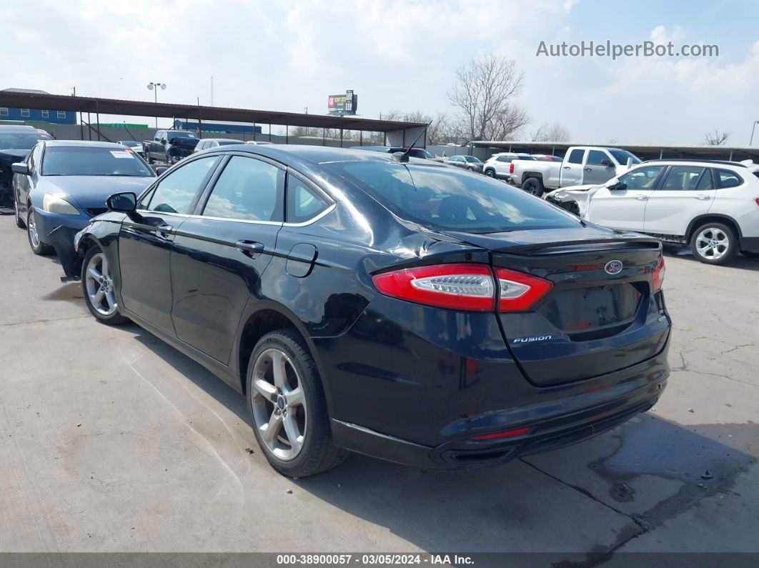 2016 Ford Fusion Se Black vin: 3FA6P0H96GR248021