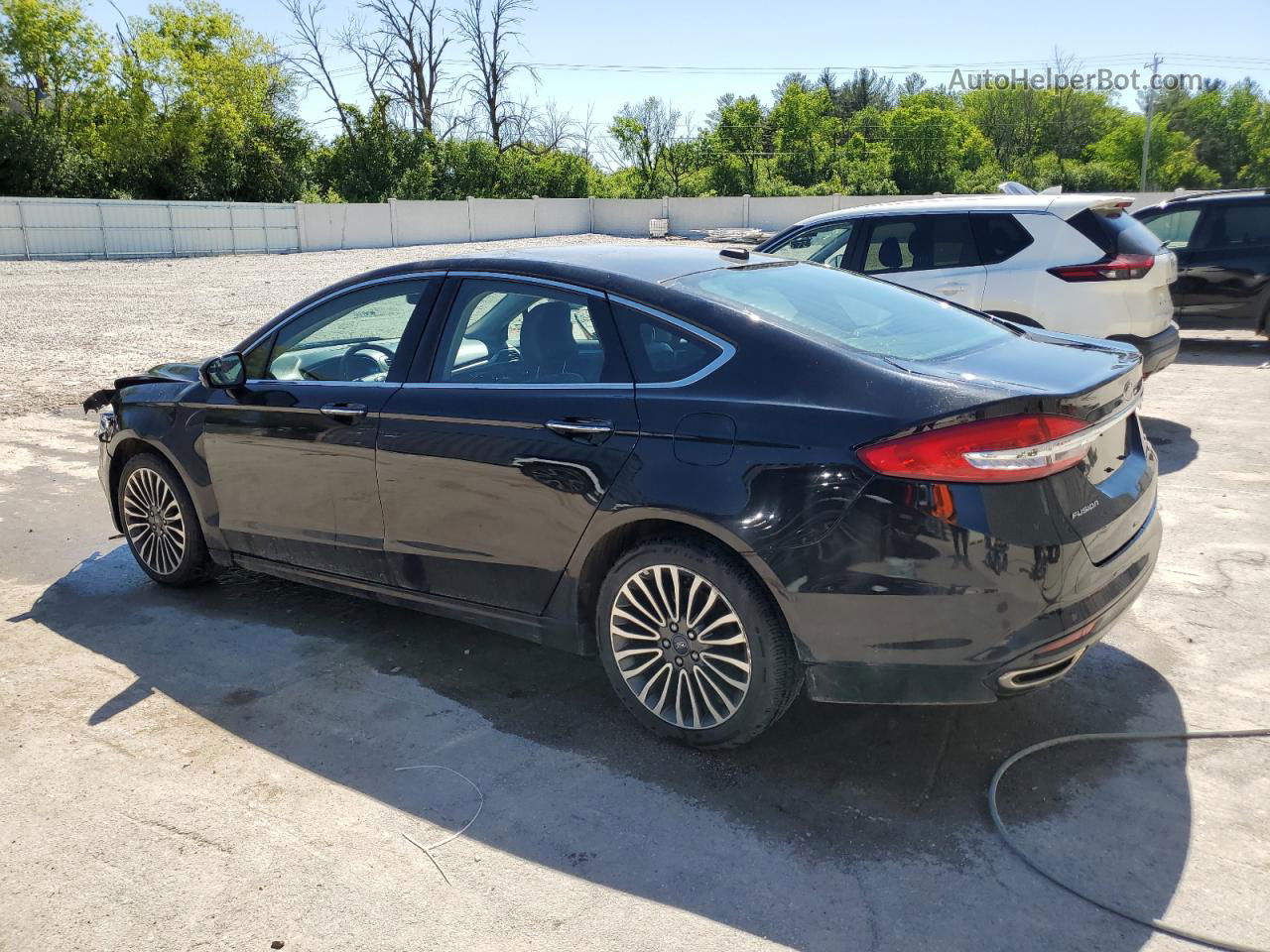 2017 Ford Fusion Se Черный vin: 3FA6P0H96HR142864