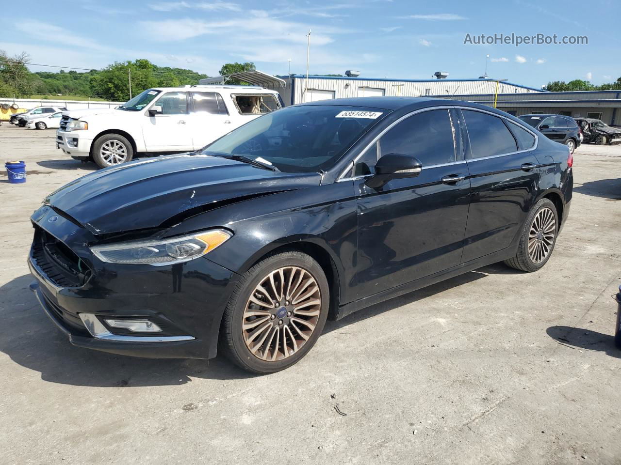 2017 Ford Fusion Se Black vin: 3FA6P0H96HR332731