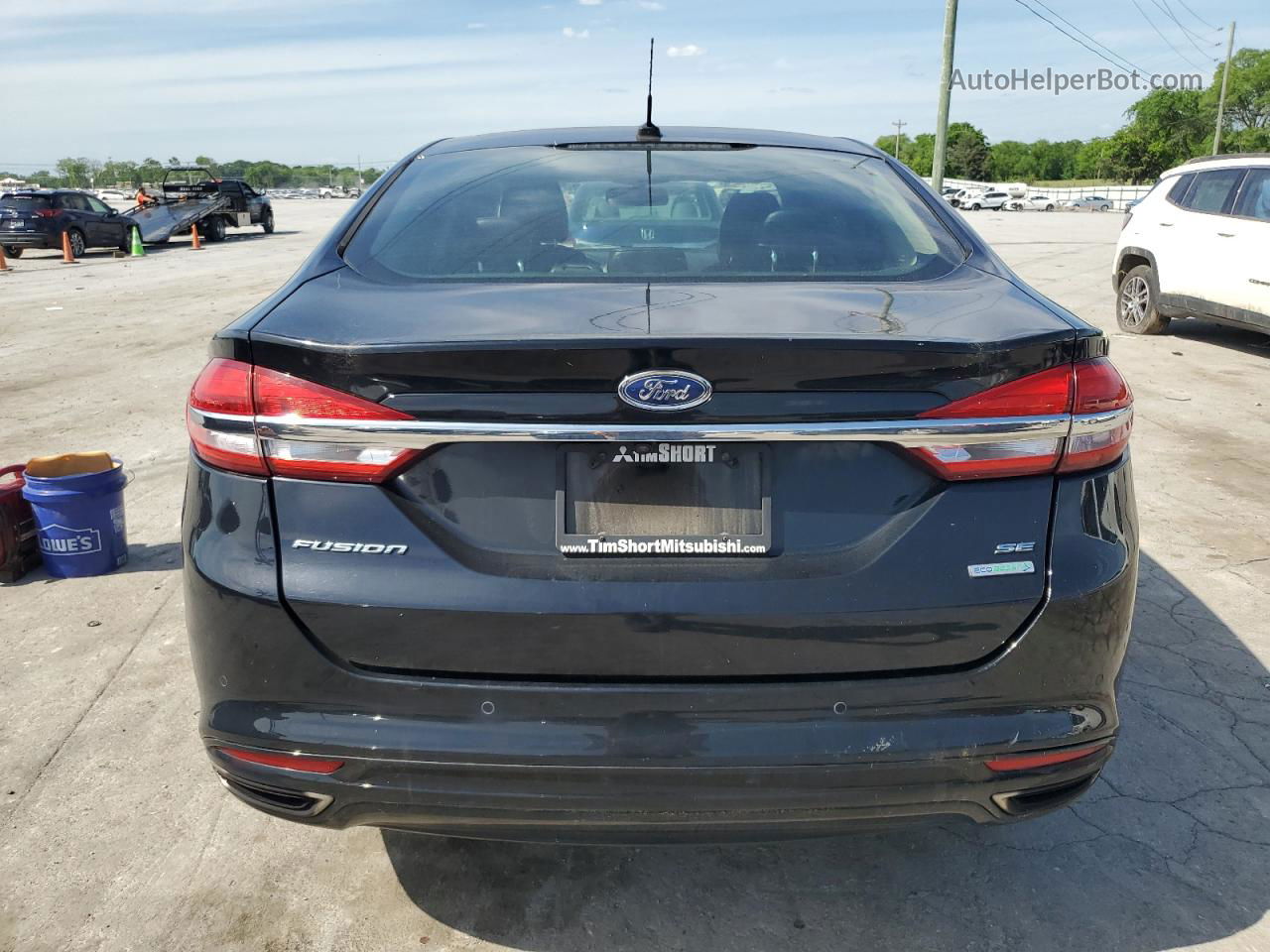 2017 Ford Fusion Se Black vin: 3FA6P0H96HR332731