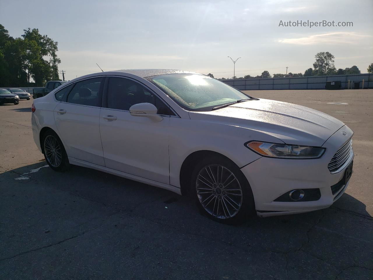 2013 Ford Fusion Se White vin: 3FA6P0H97DR170196