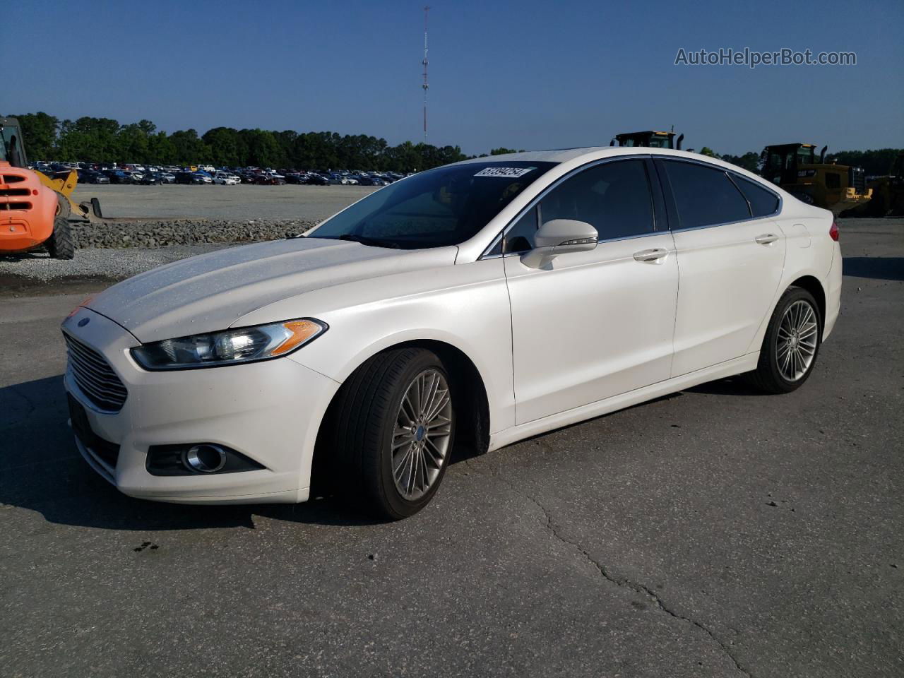 2013 Ford Fusion Se White vin: 3FA6P0H97DR170196