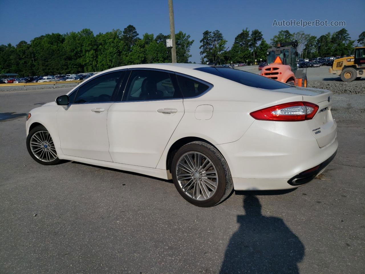 2013 Ford Fusion Se White vin: 3FA6P0H97DR170196