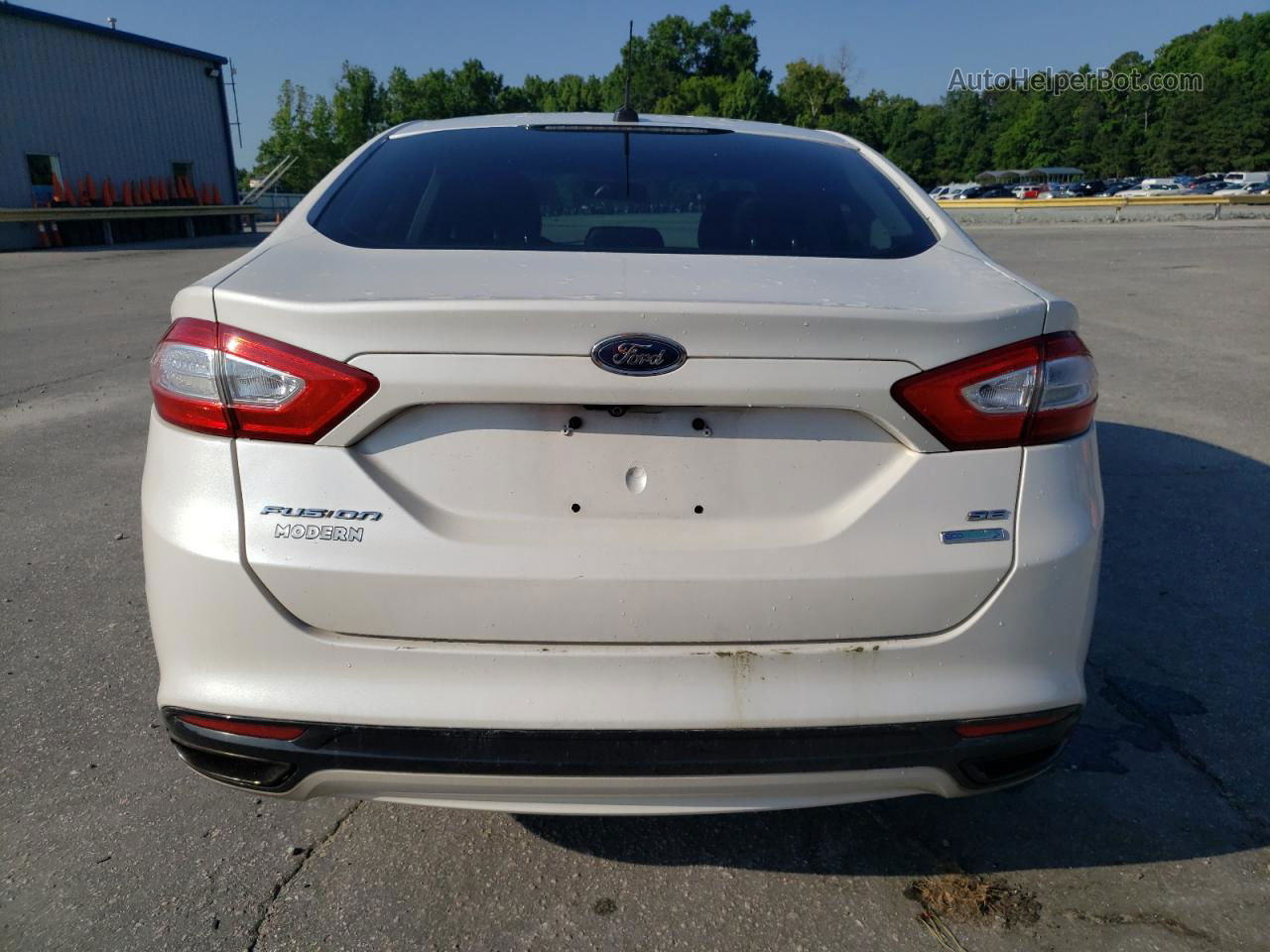 2013 Ford Fusion Se White vin: 3FA6P0H97DR170196