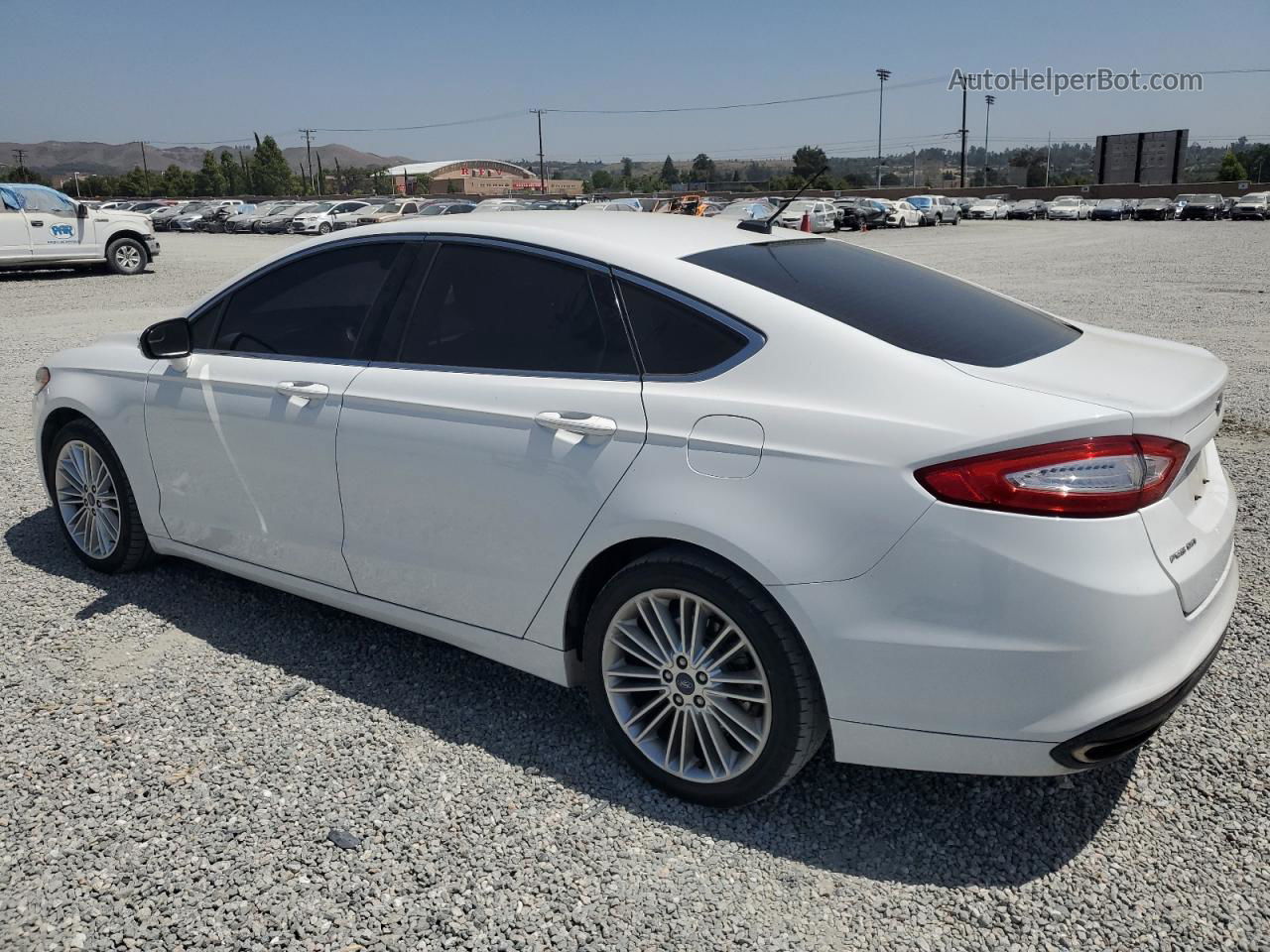 2016 Ford Fusion Se White vin: 3FA6P0H97GR207896