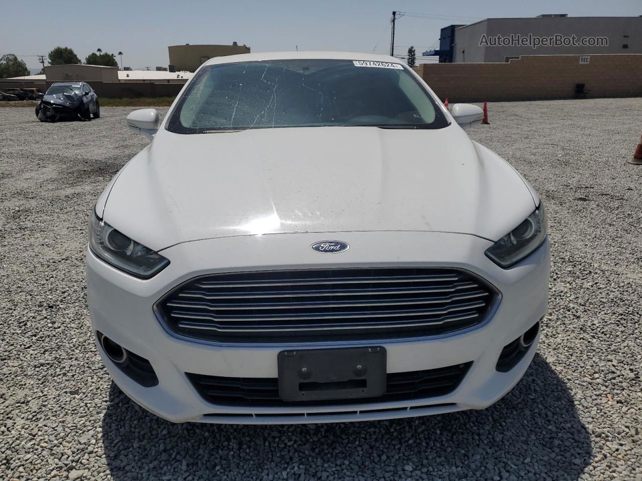 2016 Ford Fusion Se White vin: 3FA6P0H97GR207896