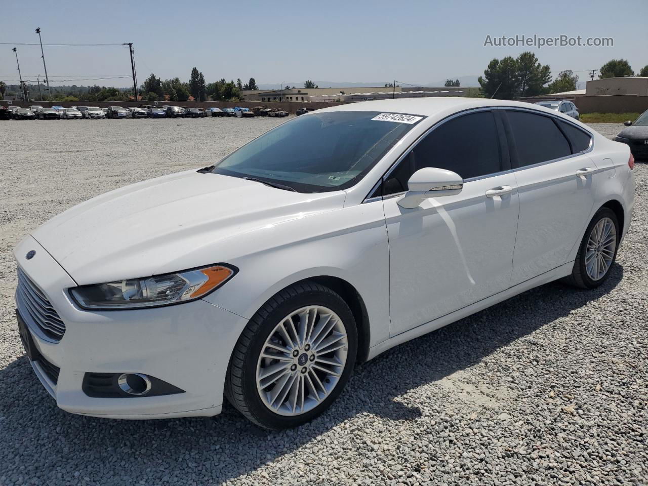 2016 Ford Fusion Se White vin: 3FA6P0H97GR207896