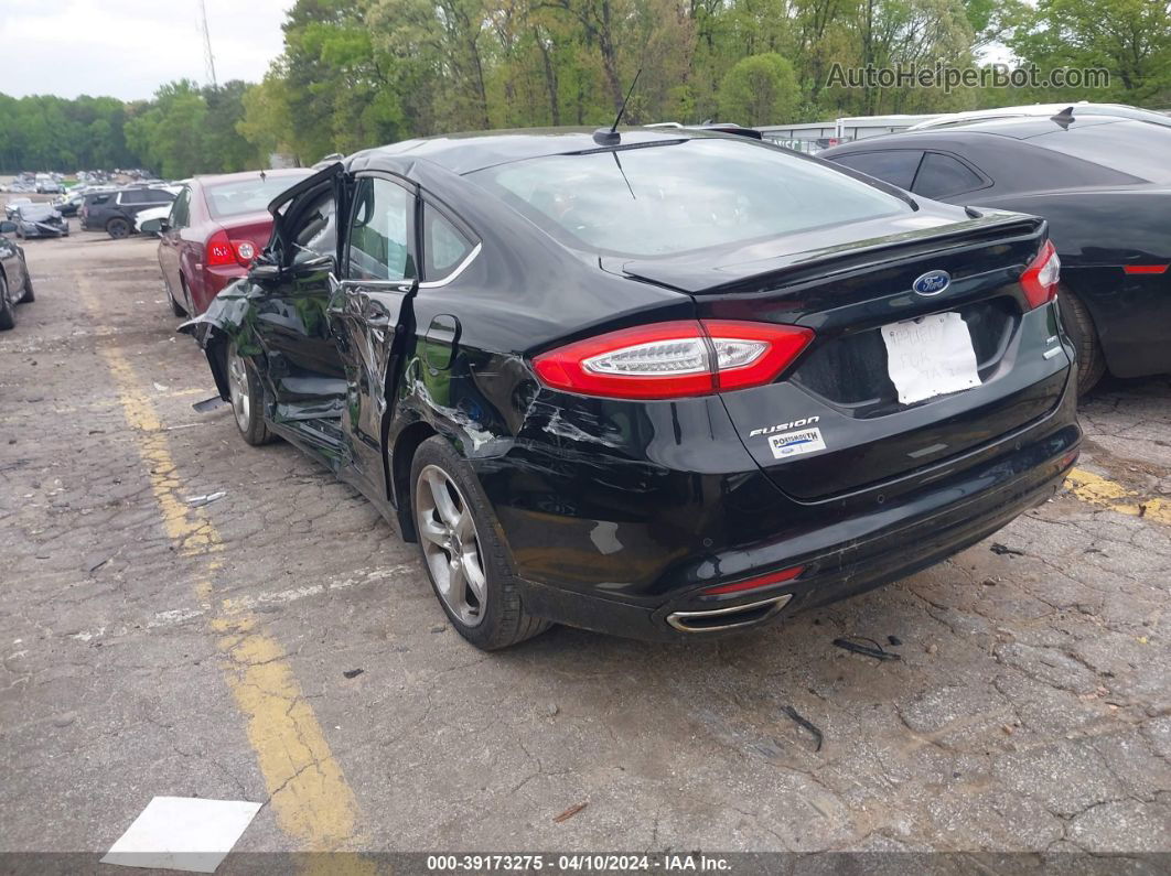 2016 Ford Fusion Se Black vin: 3FA6P0H97GR252479