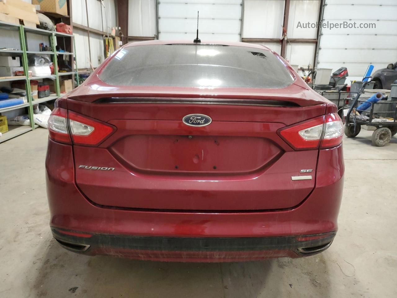 2016 Ford Fusion Se Red vin: 3FA6P0H97GR321431