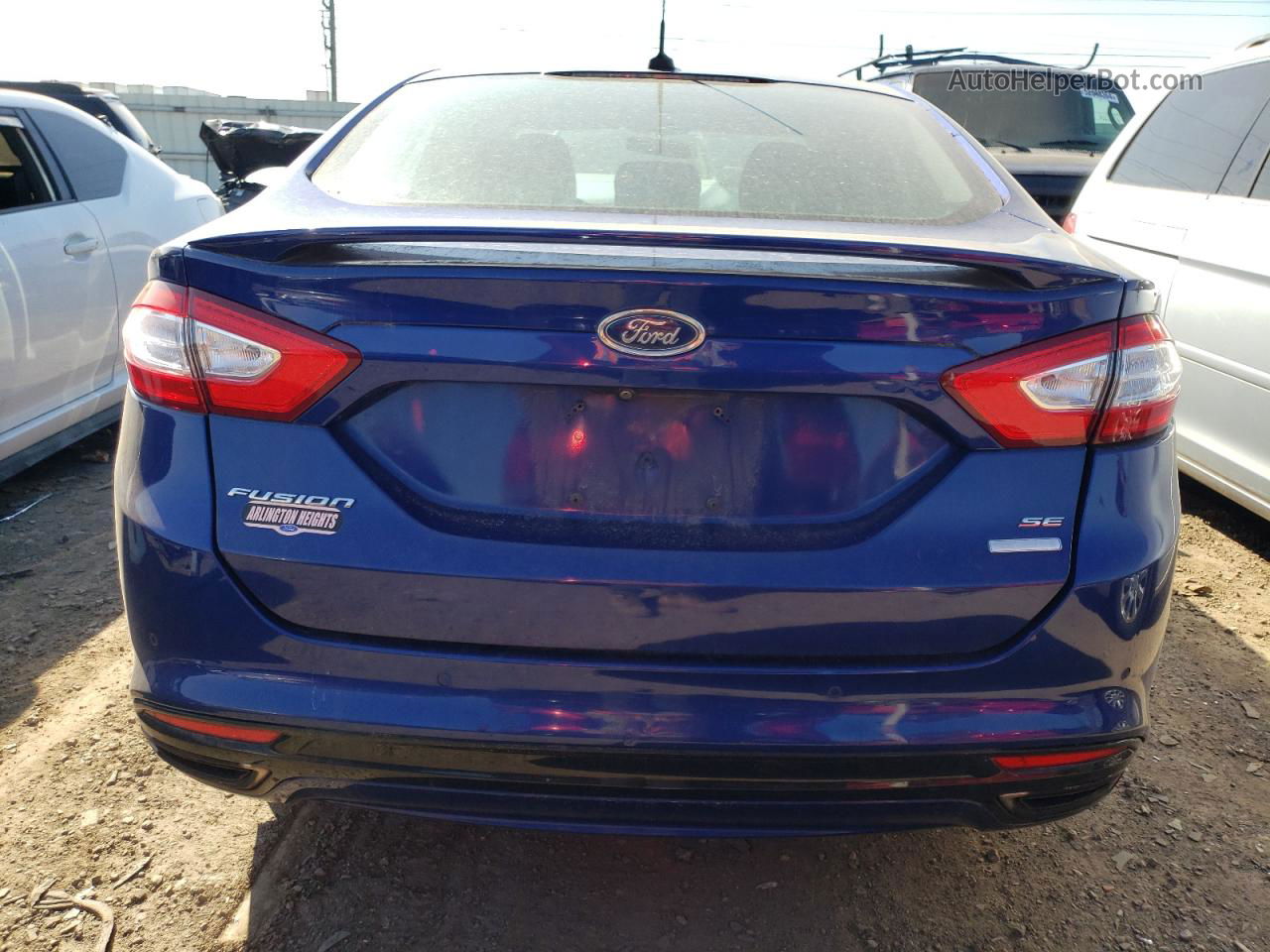 2016 Ford Fusion Se Синий vin: 3FA6P0H97GR339010