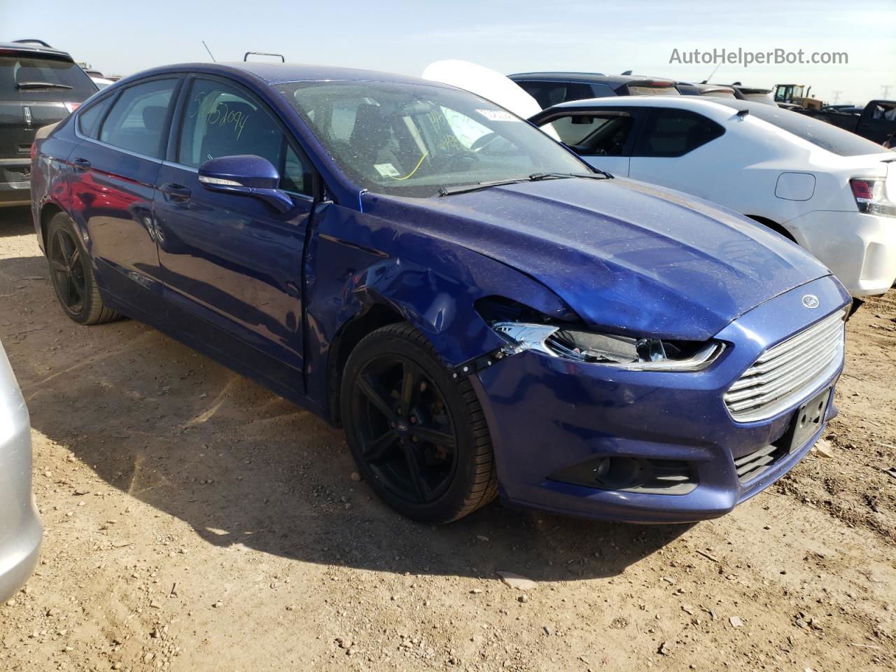 2016 Ford Fusion Se Синий vin: 3FA6P0H97GR339010