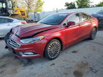 2017 Ford Fusion Se Бордовый vin: 3FA6P0H97HR111252