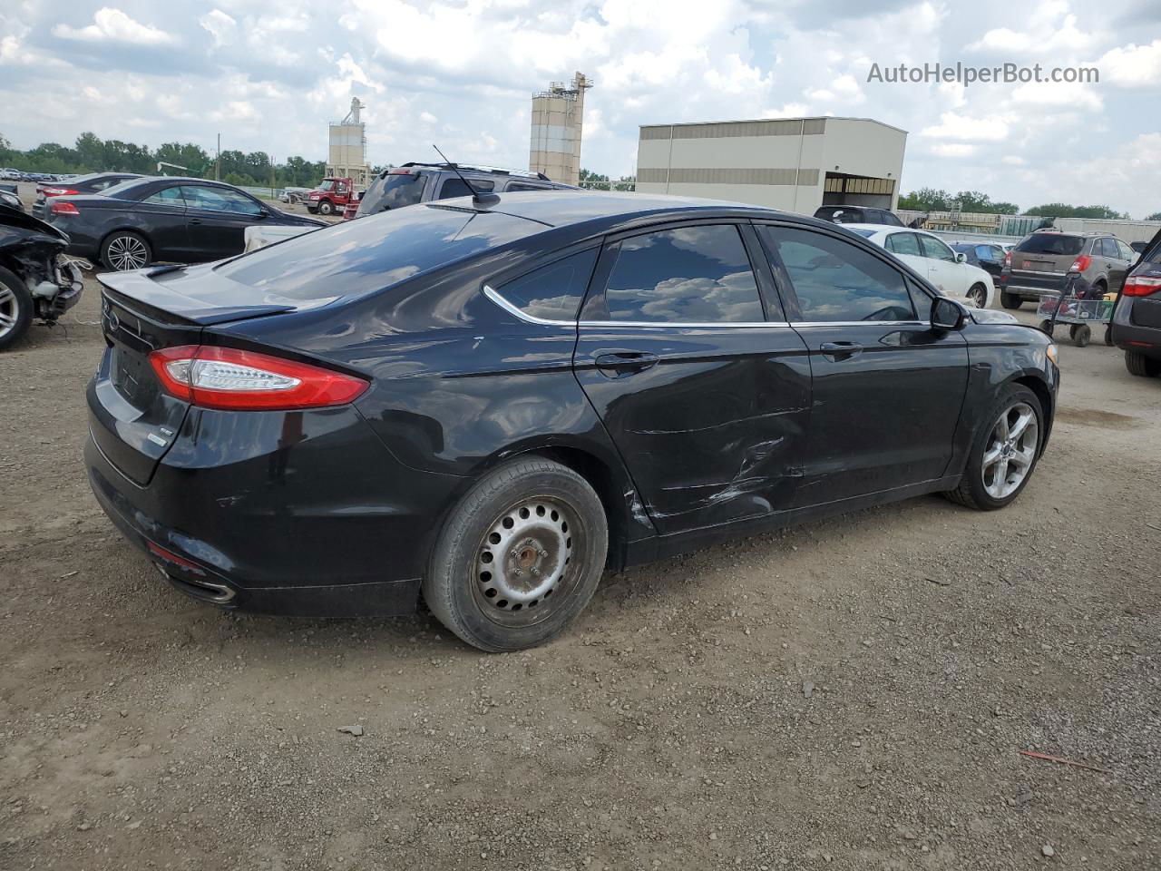 2013 Ford Fusion Se Black vin: 3FA6P0H98DR273319