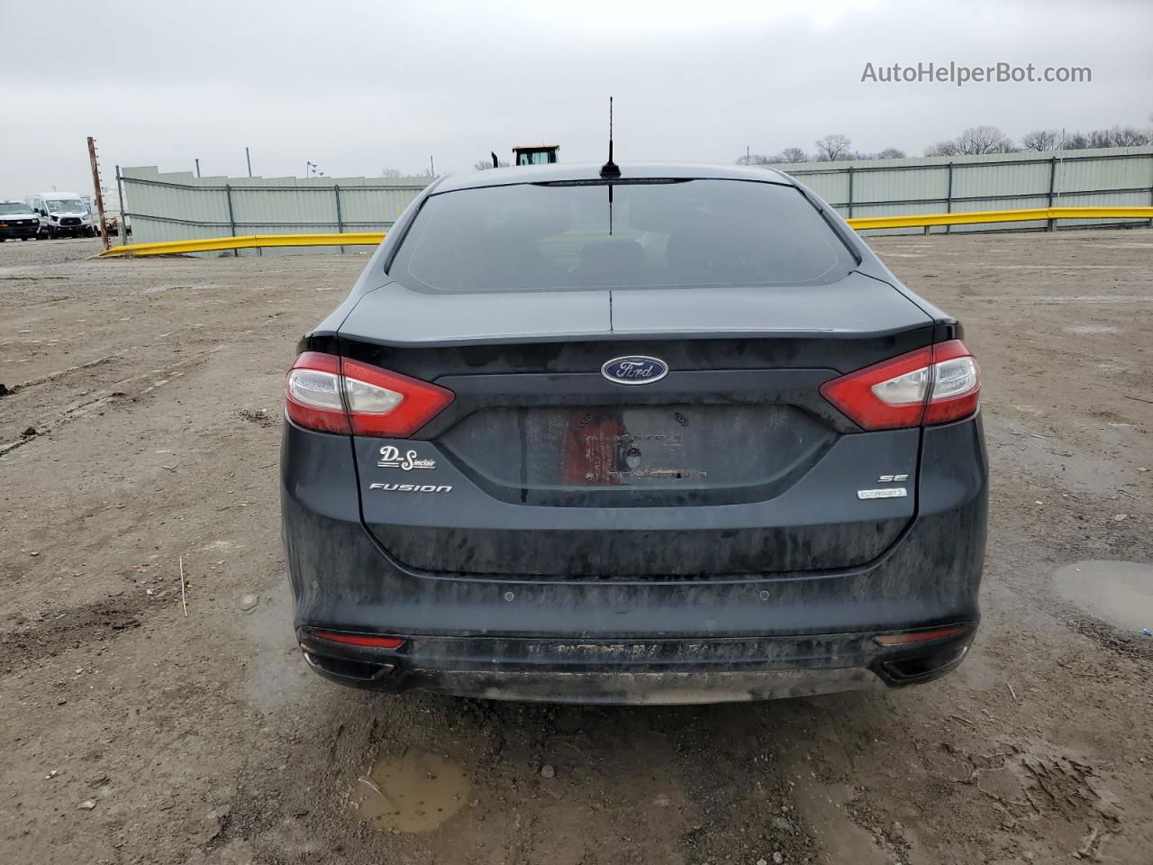 2013 Ford Fusion Se Черный vin: 3FA6P0H98DR323958