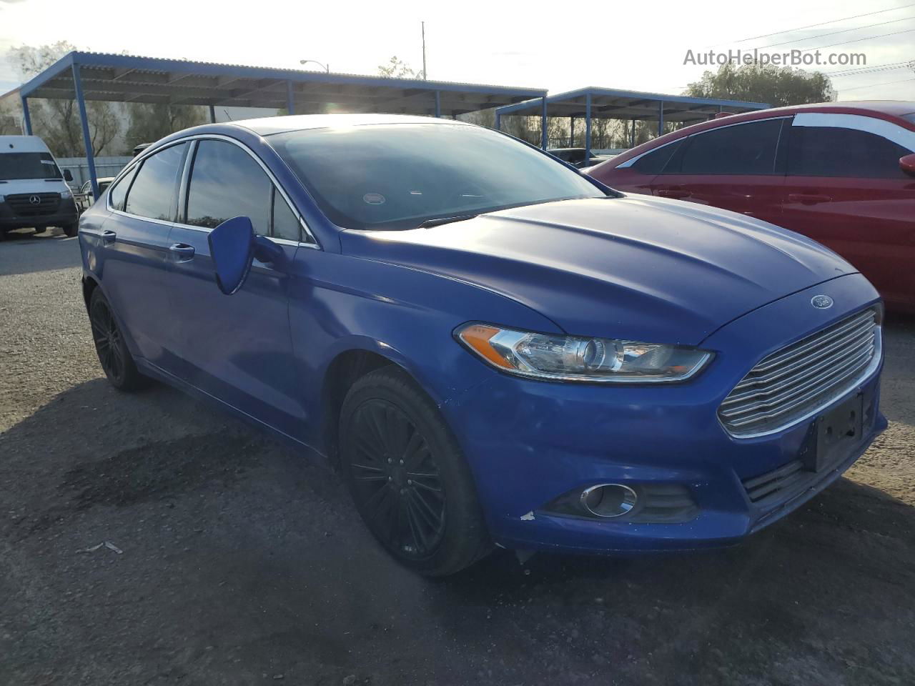 2014 Ford Fusion Se Blue vin: 3FA6P0H98ER194508