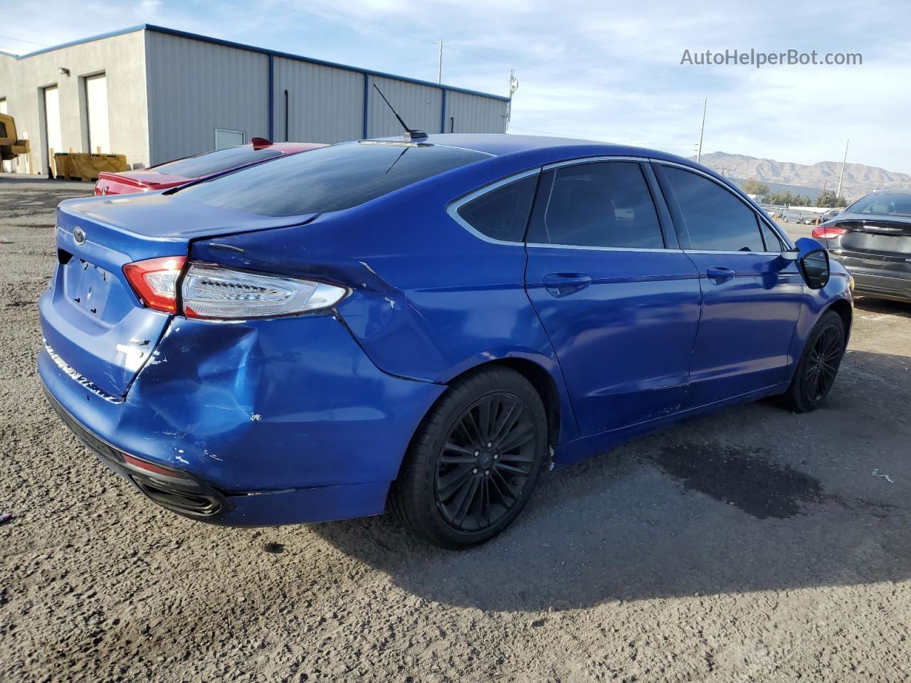 2014 Ford Fusion Se Blue vin: 3FA6P0H98ER194508