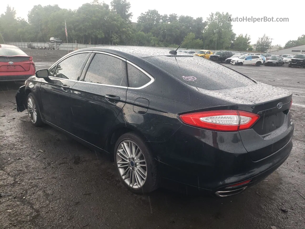 2014 Ford Fusion Se Black vin: 3FA6P0H98ER344620