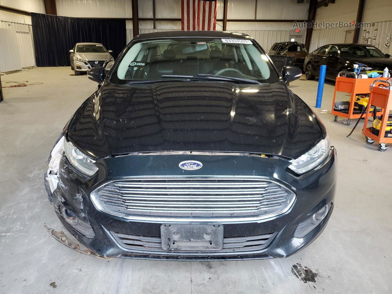 2014 Ford Fusion Se Blue vin: 3FA6P0H98ER358971