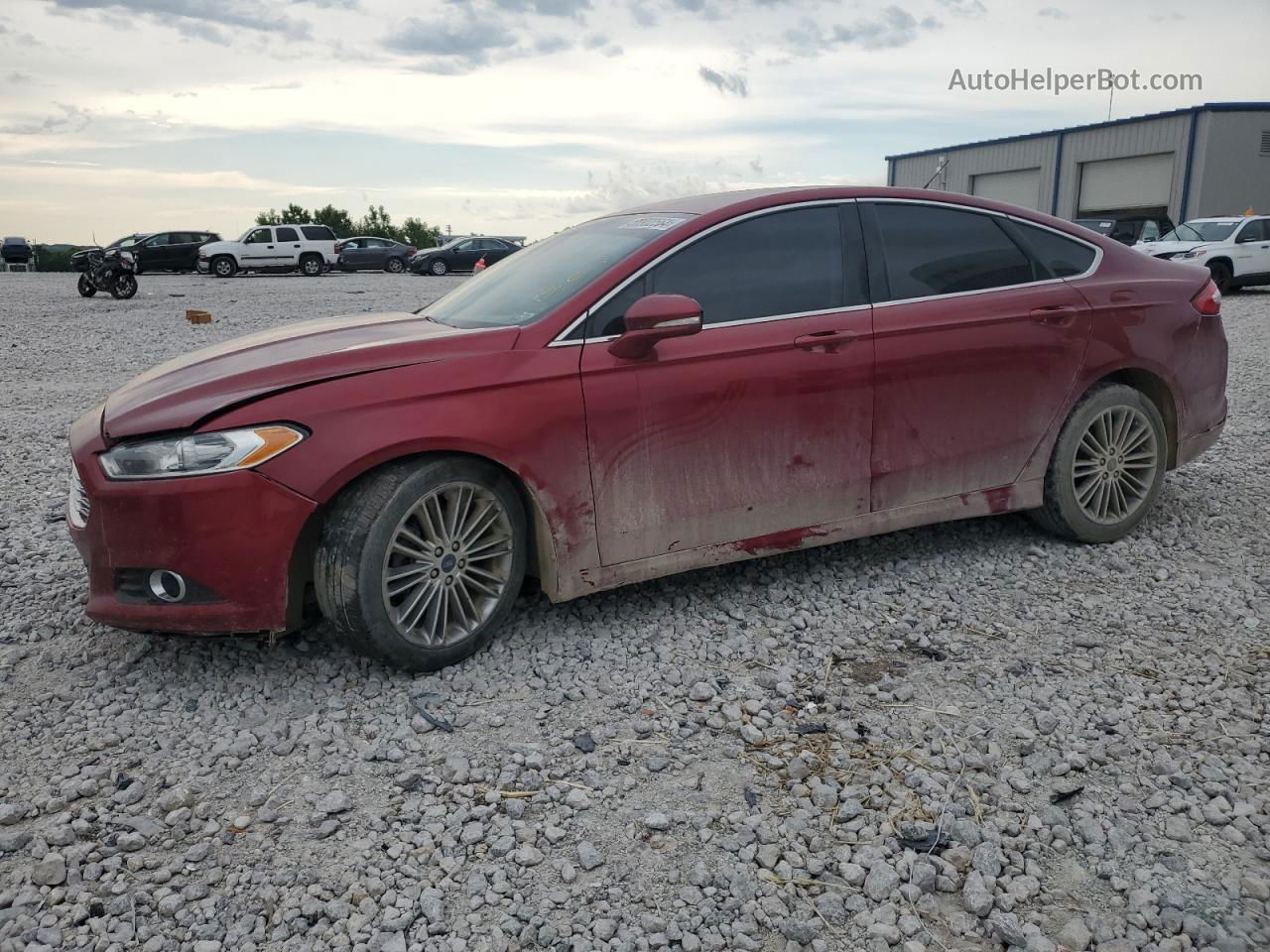 2014 Ford Fusion Se Burgundy vin: 3FA6P0H98ER397978