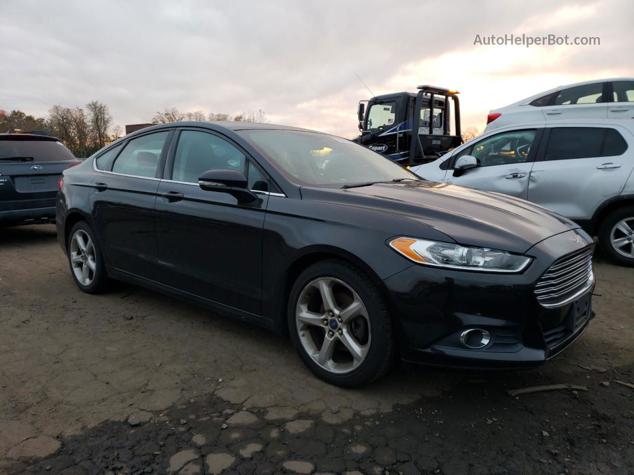 2015 Ford Fusion Se Black vin: 3FA6P0H98FR249301