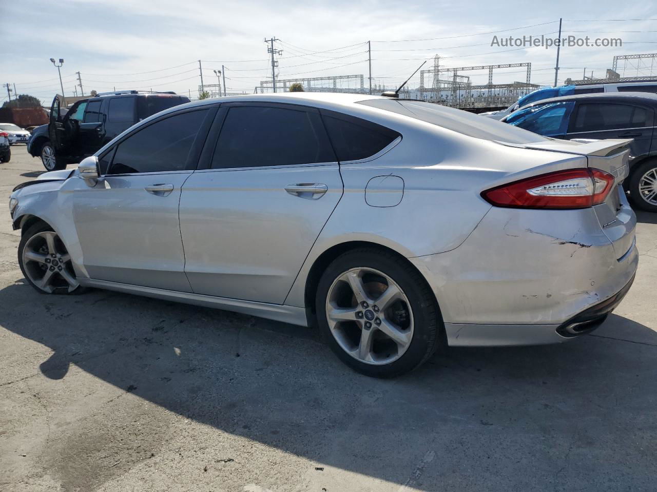 2015 Ford Fusion Se Silver vin: 3FA6P0H98FR281648