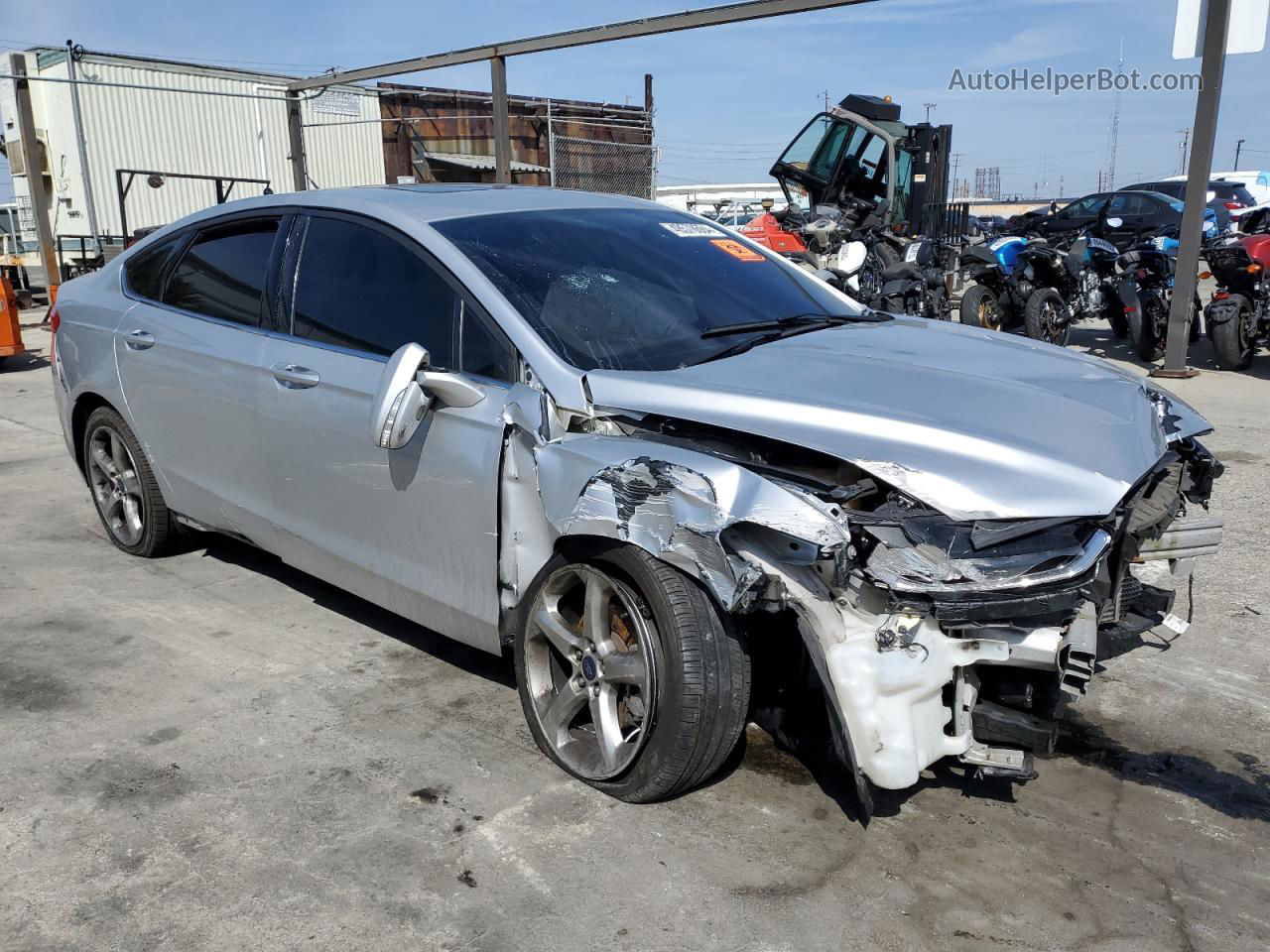 2015 Ford Fusion Se Silver vin: 3FA6P0H98FR281648