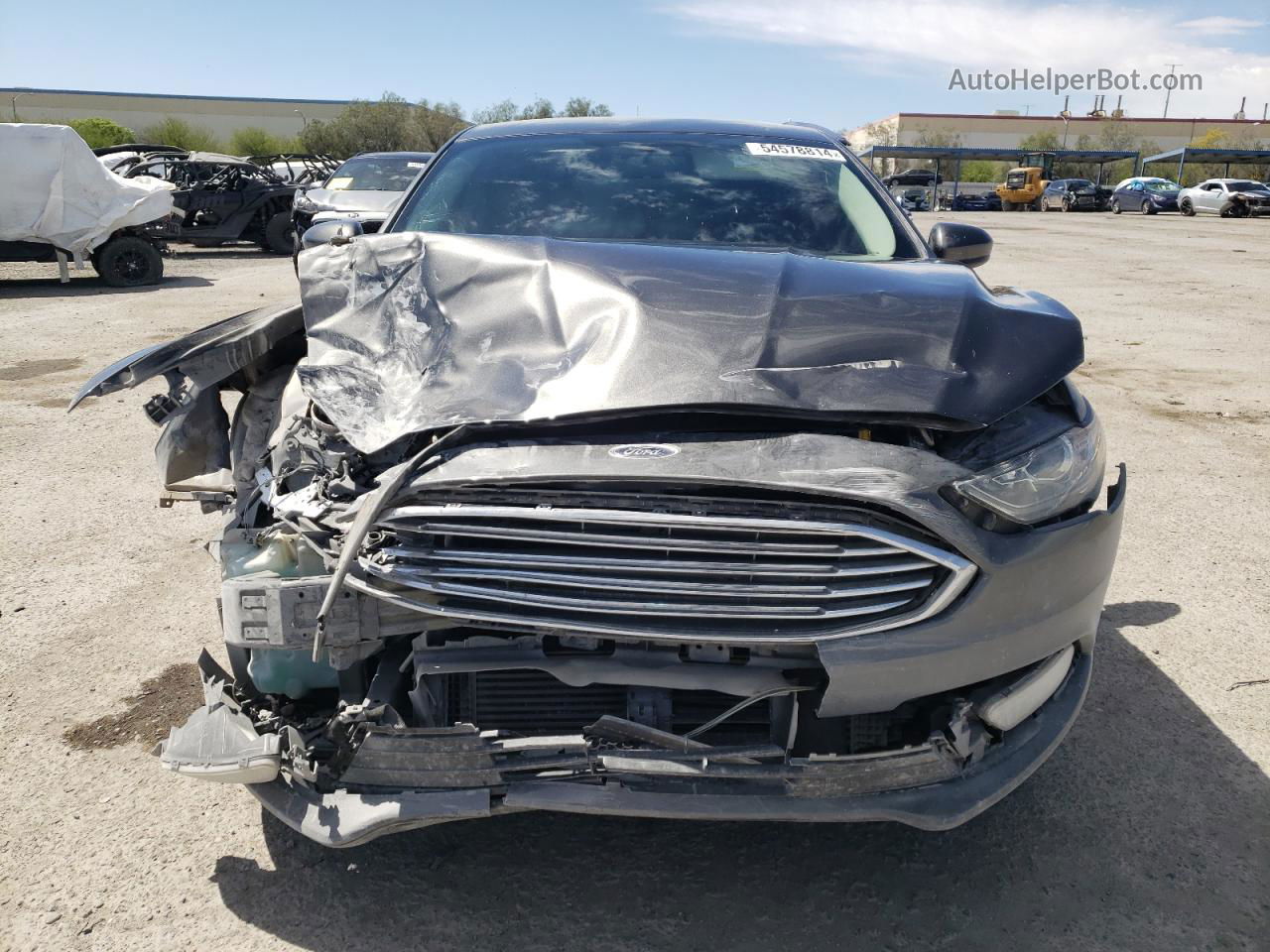 2017 Ford Fusion Se Серый vin: 3FA6P0H98HR157916