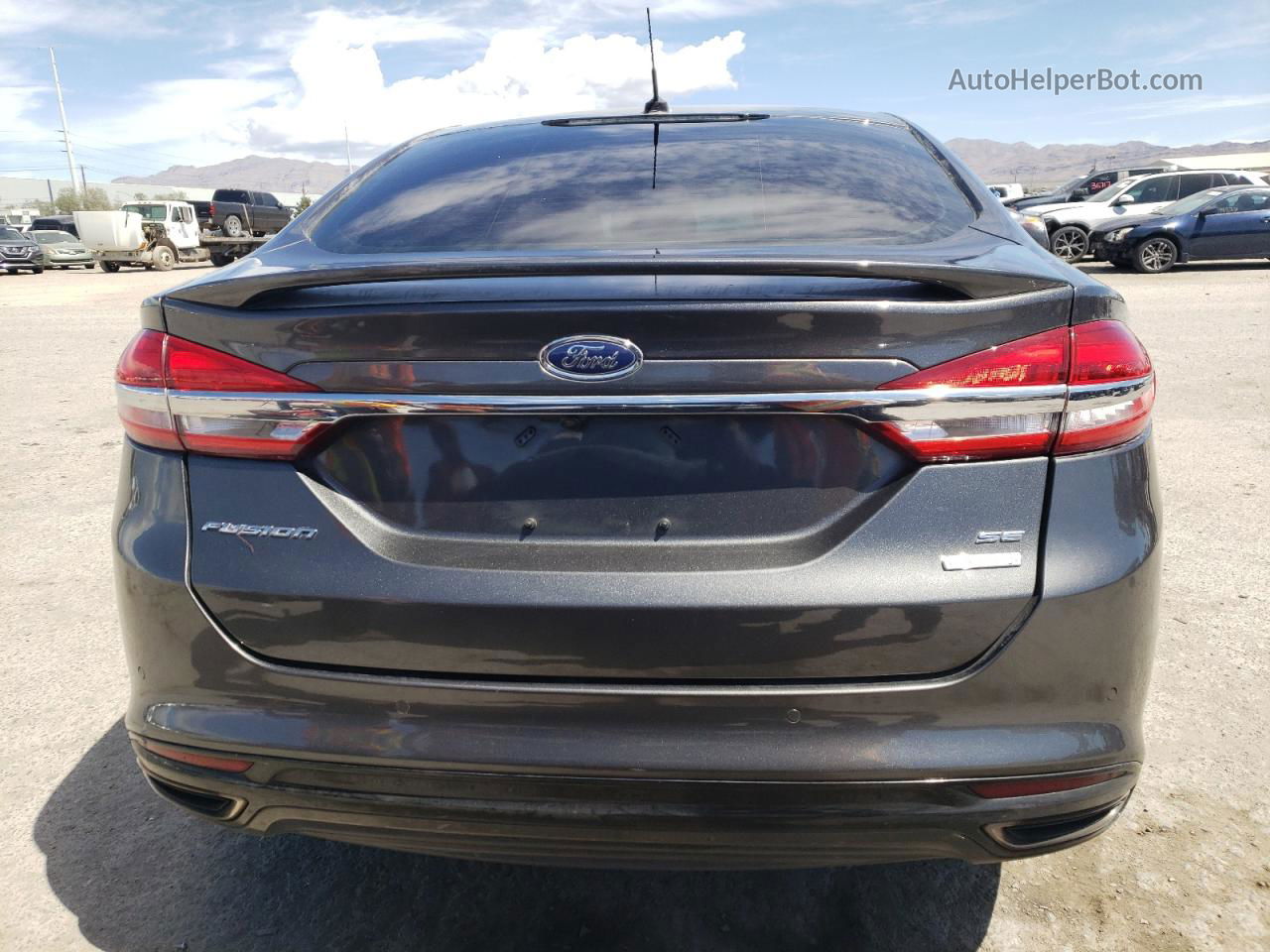 2017 Ford Fusion Se Серый vin: 3FA6P0H98HR157916