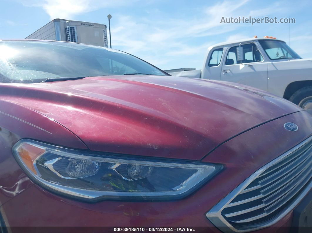 2018 Ford Fusion Se Red vin: 3FA6P0H98JR180439