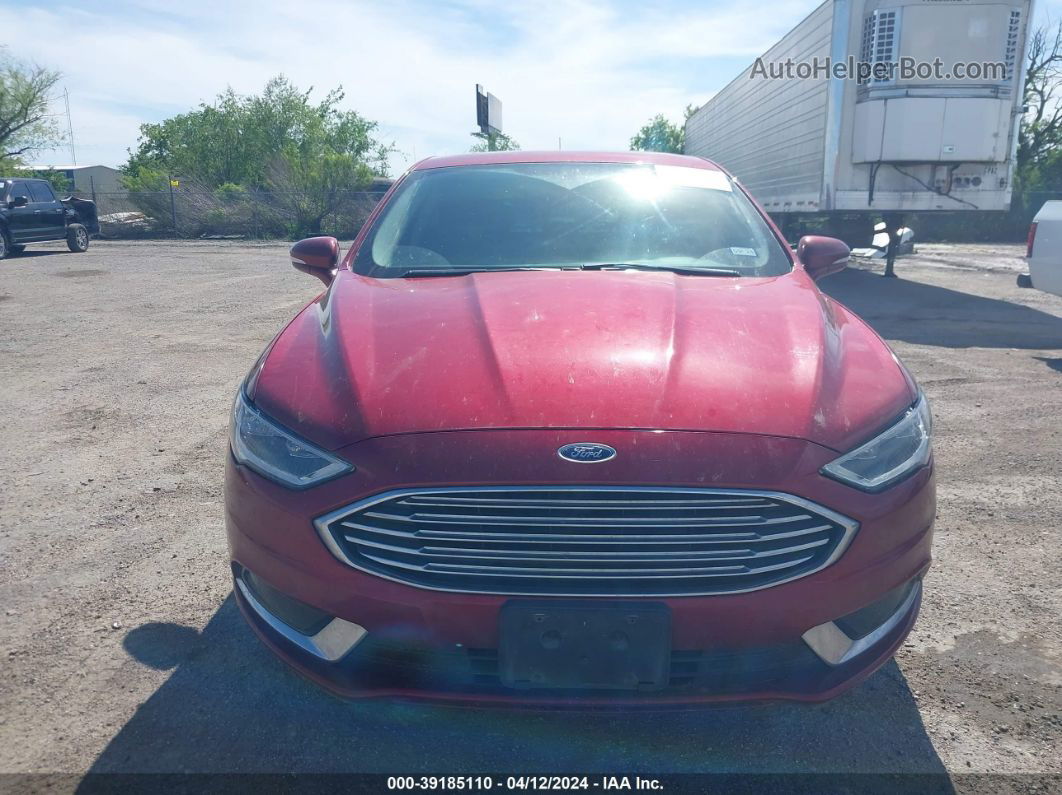 2018 Ford Fusion Se Red vin: 3FA6P0H98JR180439