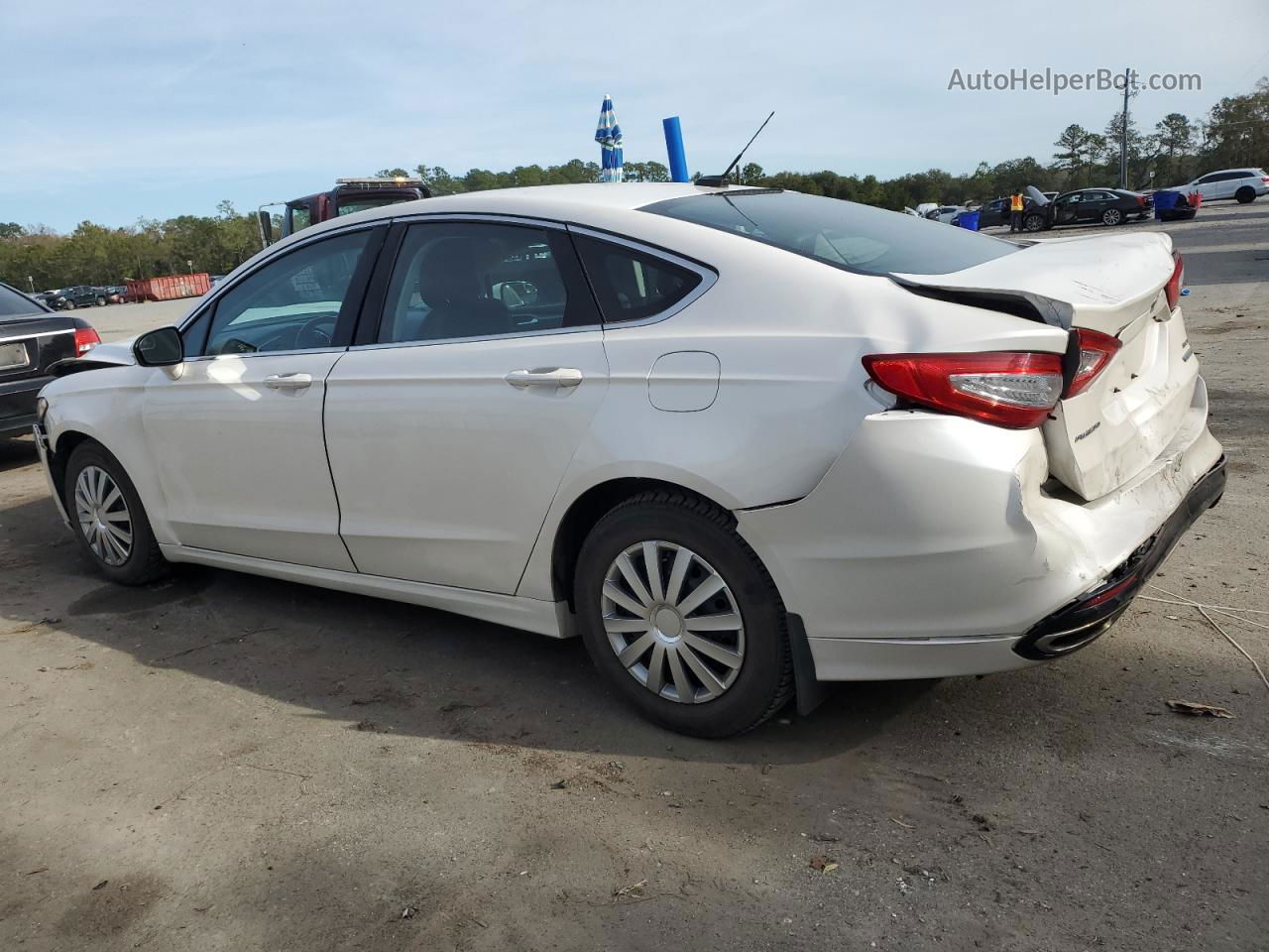 2013 Ford Fusion Se White vin: 3FA6P0H99DR109111