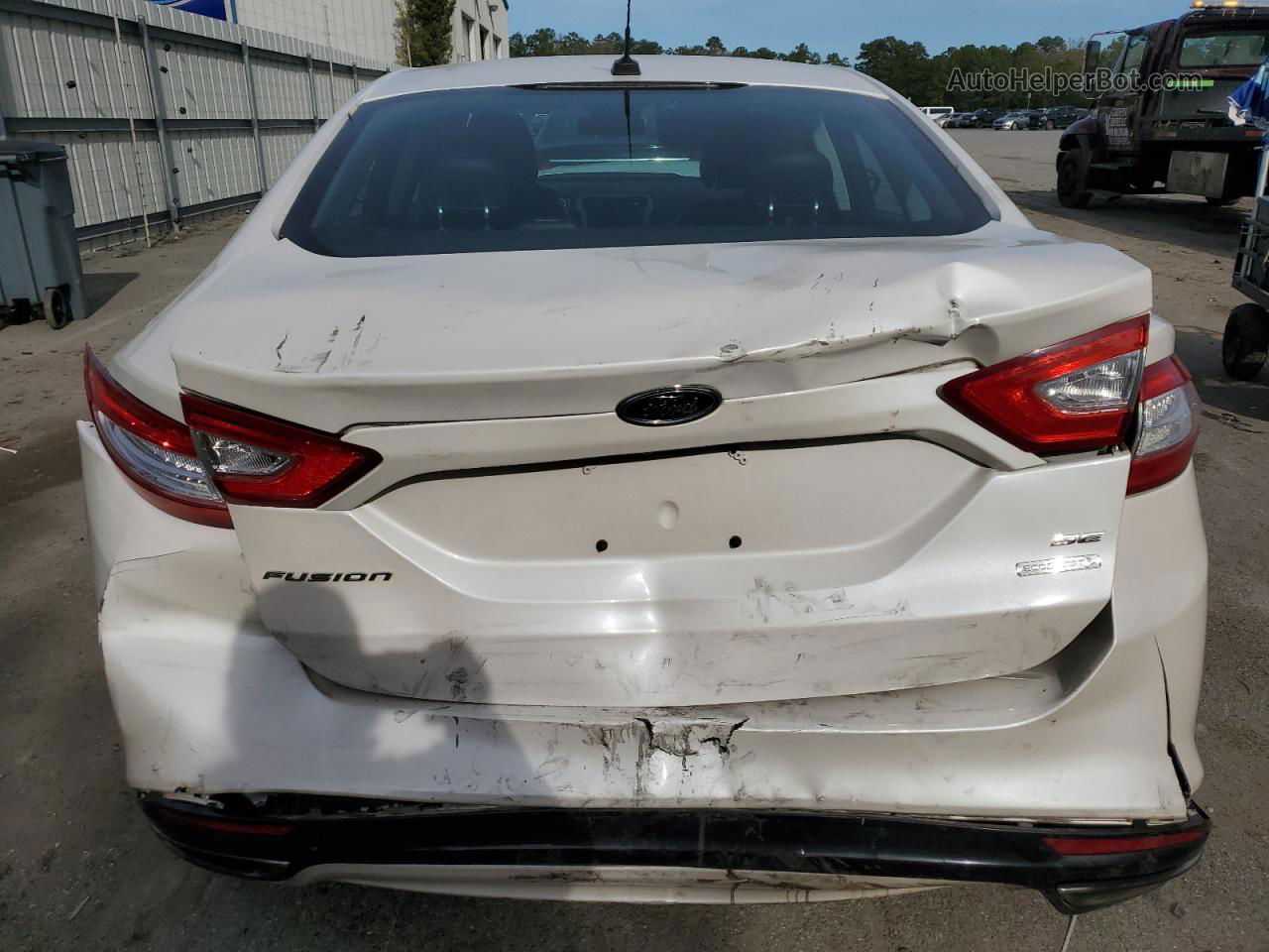 2013 Ford Fusion Se White vin: 3FA6P0H99DR109111