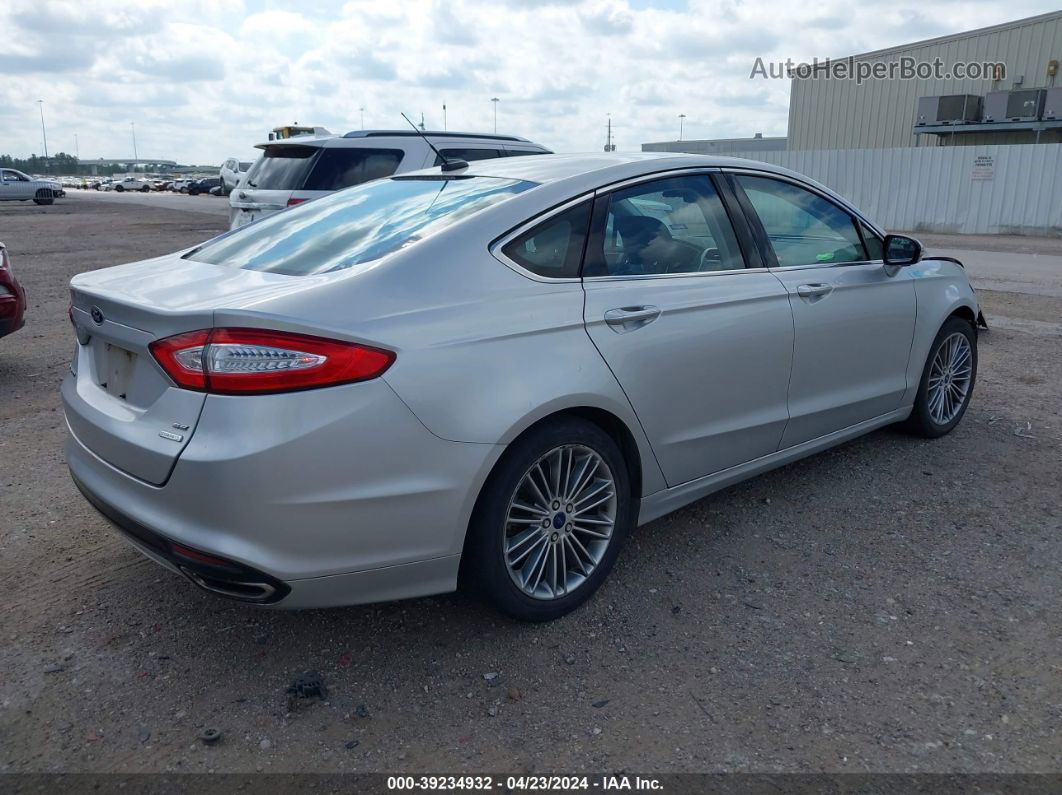 2013 Ford Fusion Se Silver vin: 3FA6P0H99DR134588