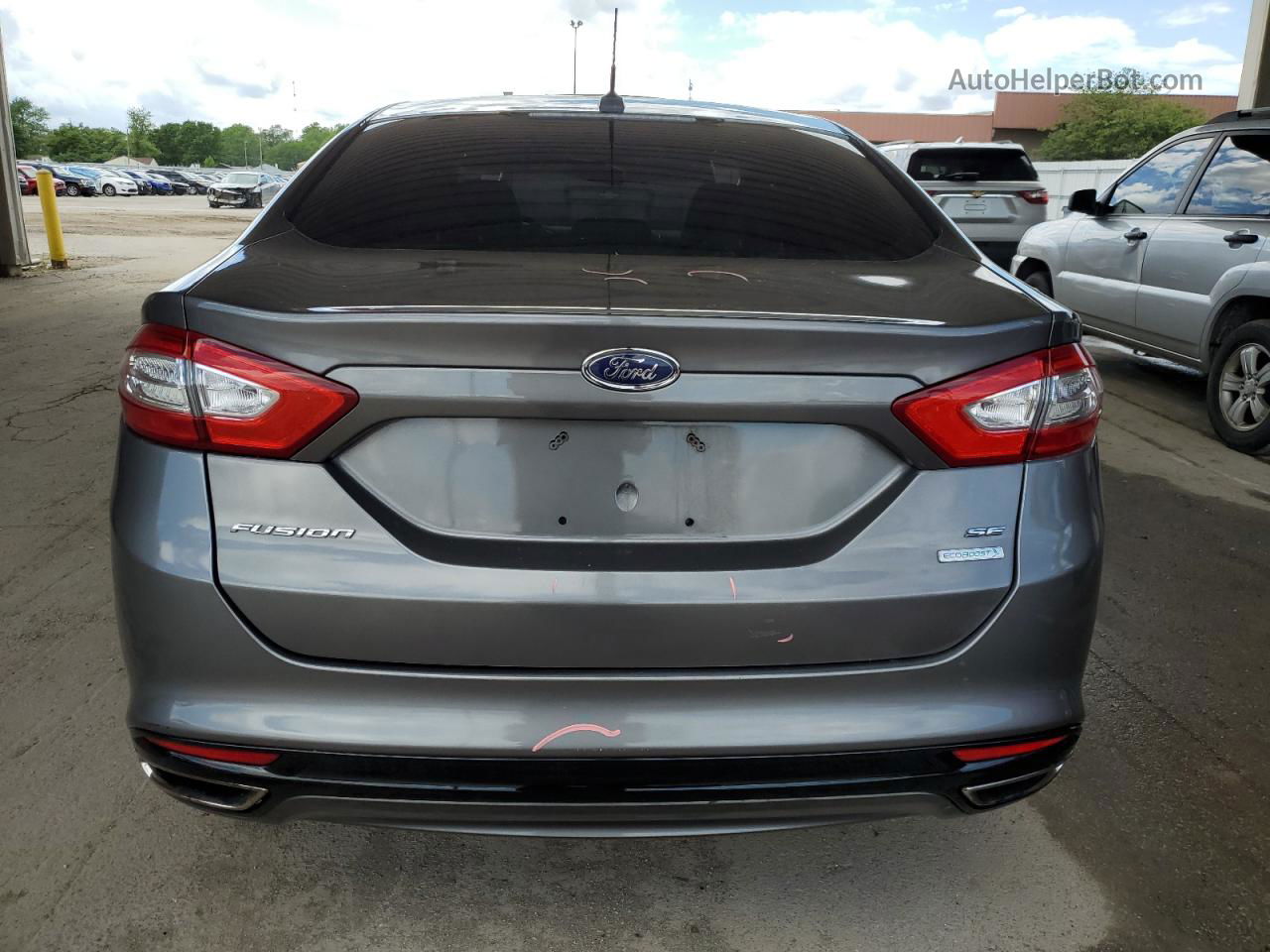 2013 Ford Fusion Se Gray vin: 3FA6P0H99DR219656