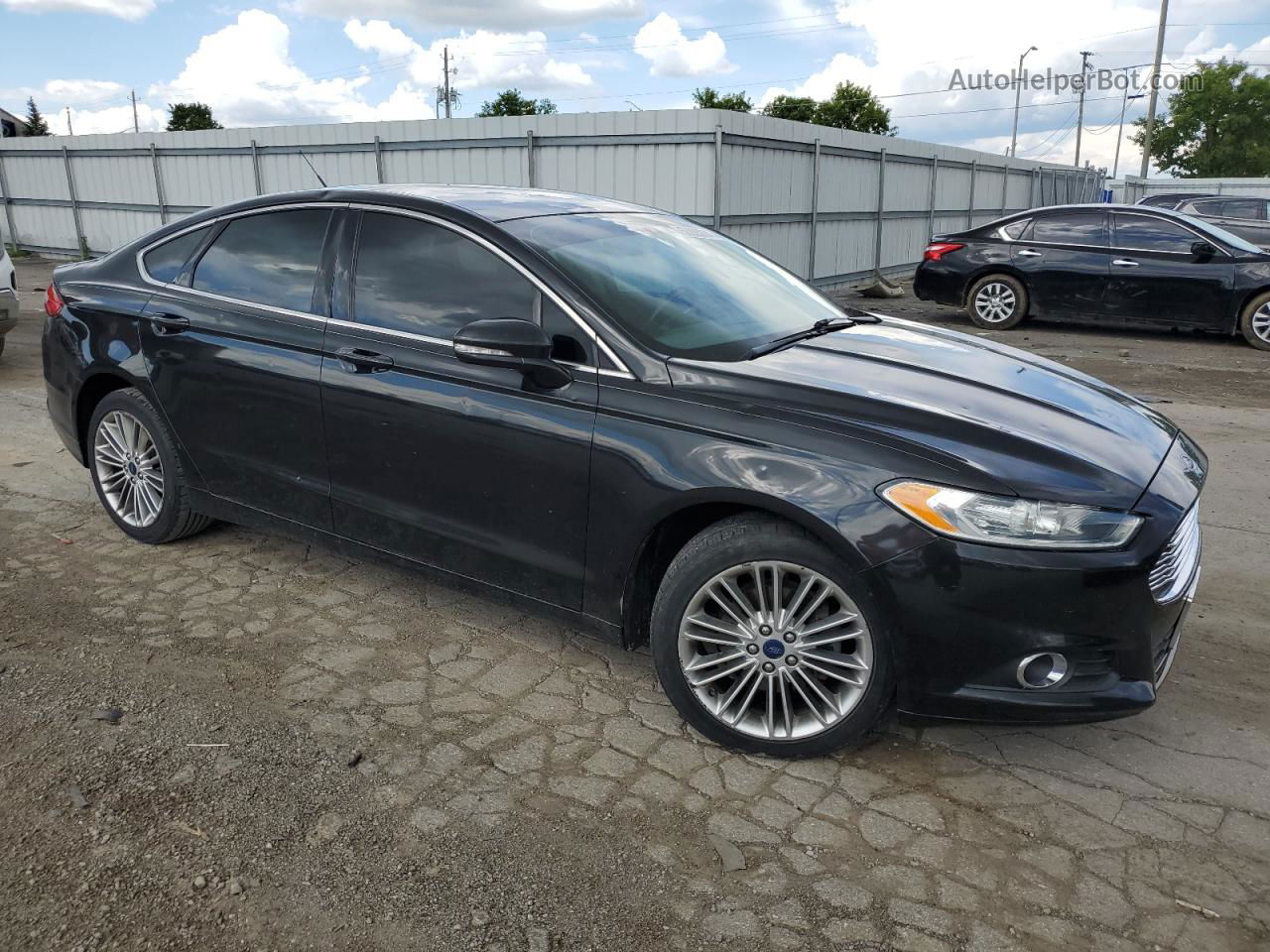 2014 Ford Fusion Se Black vin: 3FA6P0H99ER345162