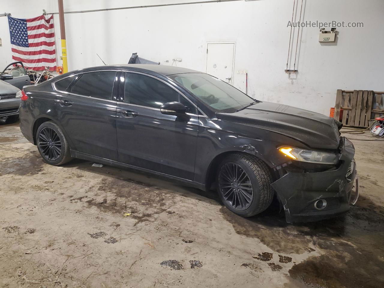 2014 Ford Fusion Se Gray vin: 3FA6P0H99ER386875