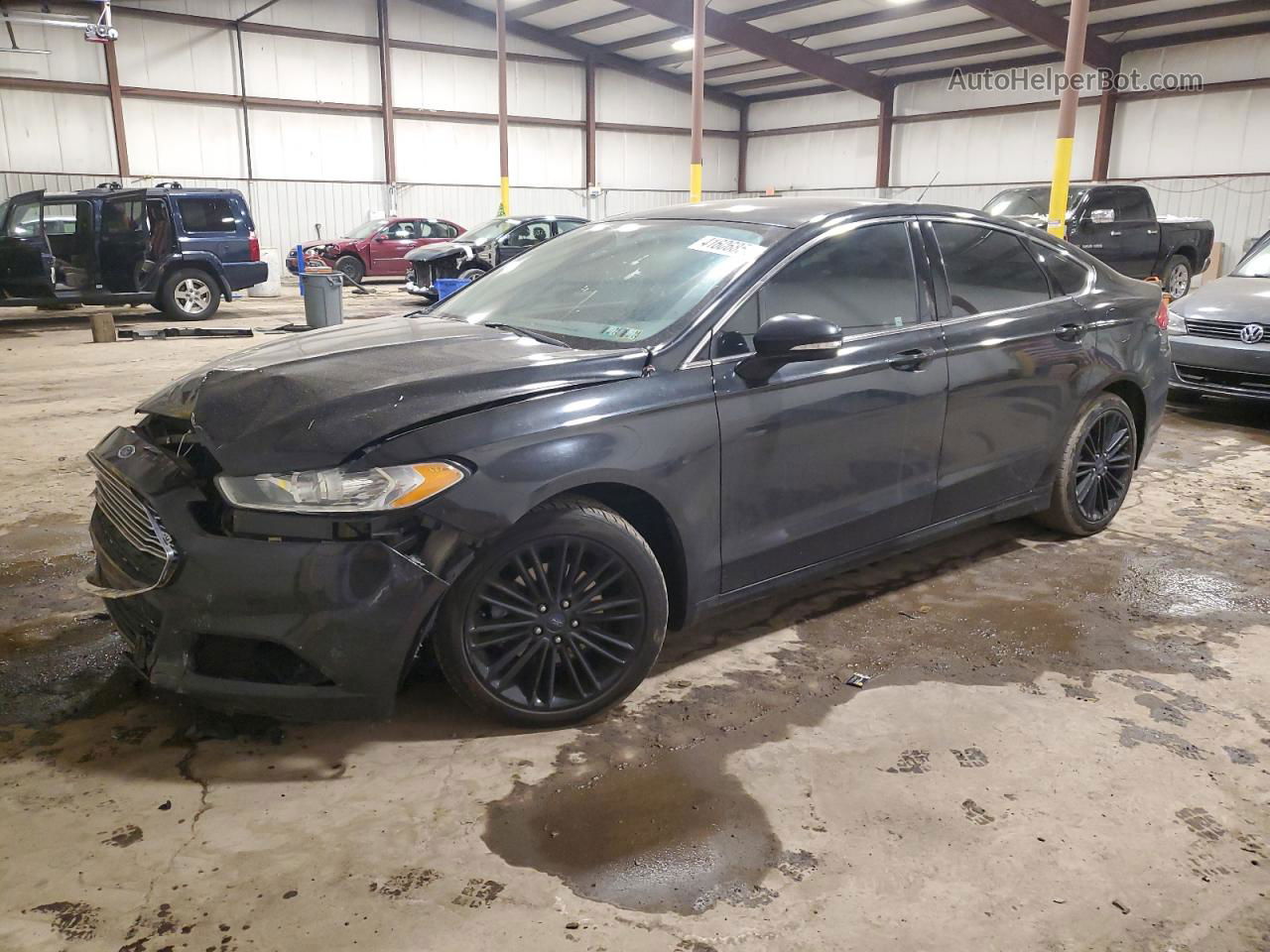 2014 Ford Fusion Se Gray vin: 3FA6P0H99ER386875