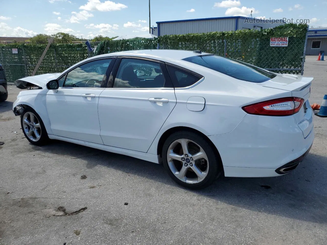 2016 Ford Fusion Se White vin: 3FA6P0H99GR155042