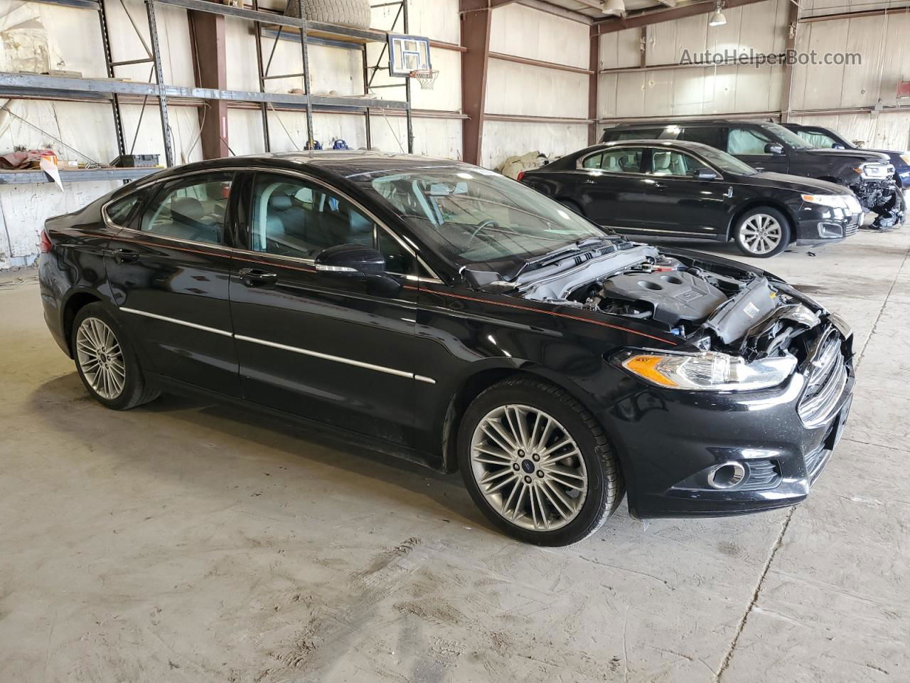 2016 Ford Fusion Se Черный vin: 3FA6P0H99GR378780