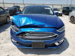 2017 Ford Fusion Se Blue vin: 3FA6P0H99HR150165