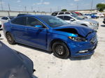 2017 Ford Fusion Se Blue vin: 3FA6P0H99HR150165