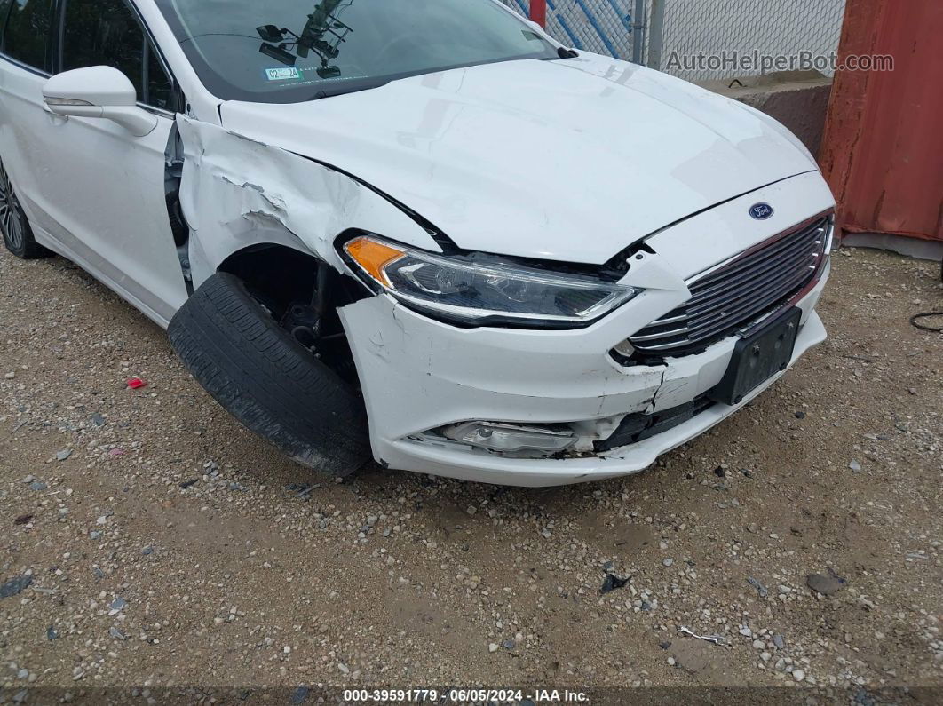 2017 Ford Fusion Se Белый vin: 3FA6P0H99HR407423