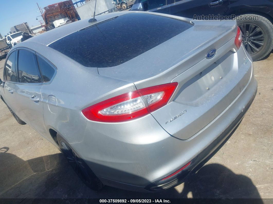 2013 Ford Fusion Se Silver vin: 3FA6P0H9XDR255422