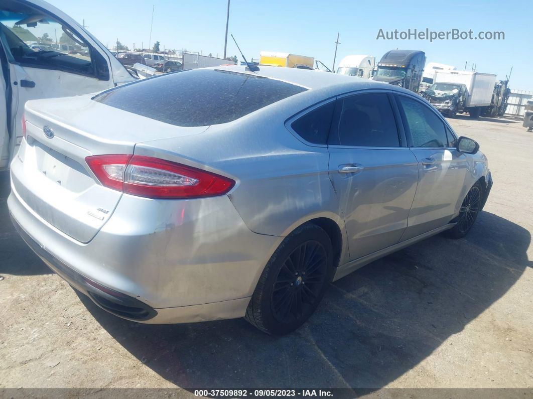 2013 Ford Fusion Se Silver vin: 3FA6P0H9XDR255422