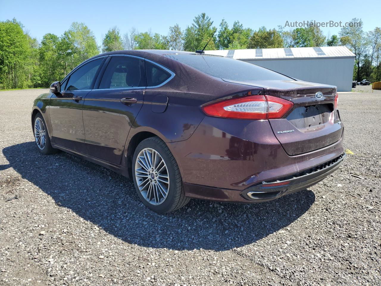 2013 Ford Fusion Se Burgundy vin: 3FA6P0H9XDR270082